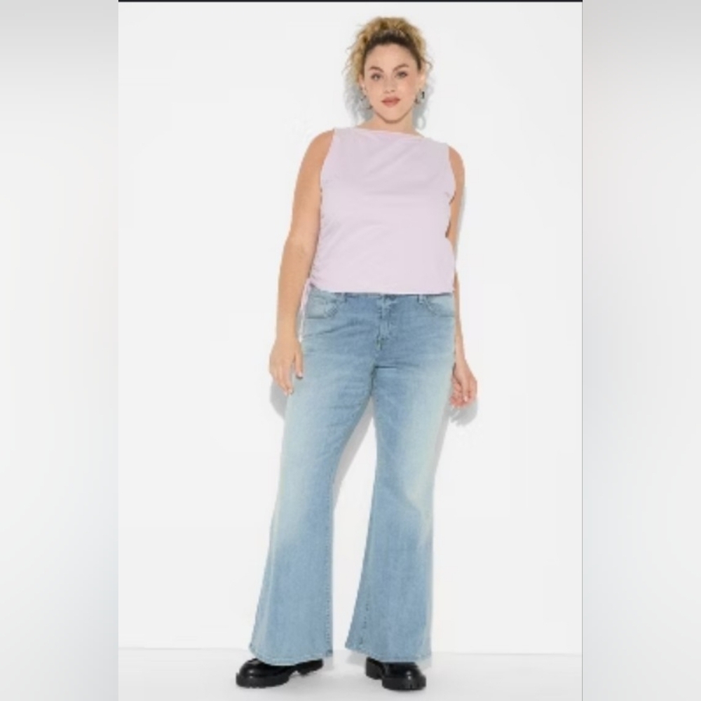 Wild Fable Light Blue Mid Rise Flair Leg Jeans